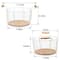 6 Pack: 12" Chicken Wire Basket with Wood Look Base